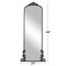 Arched Full Length Mirror Vintage Carved Mirror Iron Frame Wall Mirror